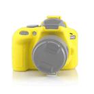 Soft Silicone Protective Case for Nikon D3400 / D3300 (Yellow) - 1