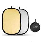 Godox FT01 2 in 1 Gold / Silver Oval Folding Reflector Board, Size: 100 x 150cm - 1