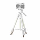 Fotopro DIGI-3500 Aluminium Alloy Tripod Holder with Three-dimensional Head & Phone Clamp (White) - 1