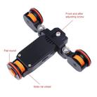 YELANGU L4X Camera Wheel Dolly II Electric Track Slider 3-Wheel Video Pulley Rolling Dolly Car with Remote Control for DSLR / Home DV Cameras, GoPro, Smartphones, Load: 3kg - 11