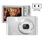 DC302 2.88 inch 44MP 16X Zoom 2.7K Full HD Digital Camera Children Card Camera, US Plug(Silver) - 1