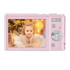 DC311 2.4 inch 36MP 16X Zoom 2.7K Full HD Digital Camera Children Card Camera, UK Plug (Pink) - 3