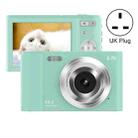 DC302 2.88 inch 44MP 16X Zoom 2.7K Full HD Digital Camera Children Card Camera, UK Plug (Green) - 1