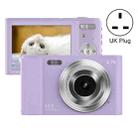 DC302 2.88 inch 44MP 16X Zoom 2.7K Full HD Digital Camera Children Card Camera, UK Plug (Purple) - 1