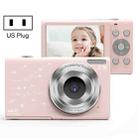 DC402 2.4 inch 44MP 16X Zoom 1080P Full HD Digital Camera Children Card Camera, US Plug (Pink) - 1