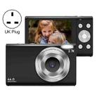 DC402 2.4 inch 44MP 16X Zoom 2.7K Full HD Digital Camera Children Card Camera, UK Plug (Black) - 1