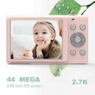 DC402 2.4 inch 44MP 16X Zoom 2.7K Full HD Digital Camera Children Card Camera, UK Plug (Pink) - 5