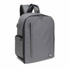 CADeN SLR Camera Shoulder Digital Camera Bag Outdoor Nylon Photography Backpack, Large Size (Grey) - 1