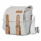 CADEN N1 Simple Retro Multifunctional Canvas Waterproof Digital Camera Photography Bag (Beige White) - 1