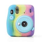 Rainbow Soft Silicone Protective Case for Fujifilm Instax mini 11 (Dark Blue) - 1