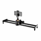 YELANGU L60E 60cm Slide Rail Track + L4 3-Wheel Video Dolly with Phone Clamp & Ballhead - 1