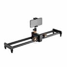 YELANGU L60E 60cm Slide Rail Track + L4 3-Wheel Video Dolly with PC142 Phone Clamp & Ballhead - 1