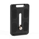 BEXIN PL-62 Anti-rotation Quick Release Plate with Rubber Cushion(Black) - 1