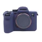 Soft Silicone Protective Case for Sony A7 IV (Blue) - 1