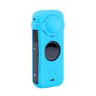 Full Body Dust-proof Silicone Case with Lens Cover for Insta360 ONE X2 (Blue) - 1