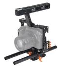 YELANGU YLG0904A-C Handle Video Camera Cage Stabilizer for Panasonic Lumix DMC-GH4 / Sony A7 & A7S & A7R & A7RII & A7SII(Orange) - 1