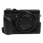 1/4 inch Thread PU Leather Camera Half Case Base for Canon G7 X Mark III / G7 X3 (Black) - 1