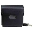 For FUJIFILM instax Link WIDE Full Body PU Leather Case Bag with Strap(Black) - 1