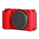 For Sony ZV-E10 Soft Silicone Protective Case (Red) - 1