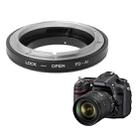 FD-AI FD-NIK Lens Macro Adapter Ring for Canon FD Lens to Nikon AI Lens (Black) - 1