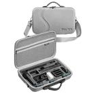 For Insta360 One X3 STARTRC Diamond Texture Camera and Accessories PU Storage Case Bag(Grey) - 1