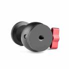 YELANGU 360 Degree Panoramic Metal Tripod Ball Head Adapter for Dolly Car (Black) - 3