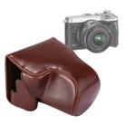 Full Body Camera PU Leather Case Bag with Strap for Canon EOS M6 (Coffee) - 1