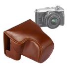 Full Body Camera PU Leather Case Bag with Strap for Canon EOS M6 (Brown) - 1