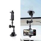 27cm Single Suction Cup Articulating Friction Magic Arm Phone Clamp Mount (Black) - 1