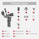 MOZA AirCross 3 Standard 3 Axis Handheld Anti-shake Gimbal Stabilizer for DSLR Camera, Load: 3.2kg (Black) - 9