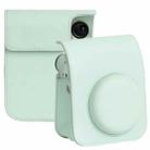 For FUJIFILM instax mini 12 Full Body Leather Case Camera Bag with Strap (Green) - 1