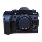 For FUJIFILM X-T5 1/4 inch Thread PU Leather Camera Half Case Base (Black) - 1