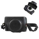 For Sony ZV-1F Vlog Camera Full Body Leather Camera Case Bag with Strap (Black) - 1