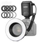 Godox ML-150II On-camera Macro Ring Flash Light with 8 Different Size Adapter Rings (Black) - 1