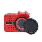 CNC Aluminum Alloy Housing Protective Case with UV Filter & Lens Protective Cap for Xiaomi Xiaoyi Yi II 4K Sport Action Camera(Red) - 1