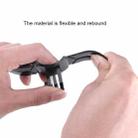 Foldable Bending Action Camera Phone Helmet Mount Kit with J-Hook Buckle & Rotation Phone Clamp & Adapter (Black) - 5