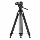 Fotopro DV-3C Heavy Duty Fluid Head Carbon Fiber Video Tripod (Black) - 1