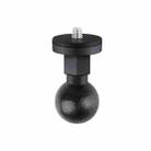 25mm 1/4 inch Screw ABS Ball Head Adapter Mount(Black) - 1