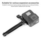 Joint Aluminum Extension Arm Grip Extenter for GoPro Hero11 Black / HERO10 Black / HERO9 Black /HERO8 / HERO7 /6 /5 /5 Session /4 Session /4 /3+ /3 /2 /1, Insta360 ONE R, DJI Osmo Action and Other Action Cameras, Length: 10.8cm - 5
