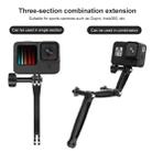 Joint Aluminum Extension Arm Grip Extenter for GoPro Hero11 Black / HERO10 Black / HERO9 Black /HERO8 / HERO7 /6 /5 /5 Session /4 Session /4 /3+ /3 /2 /1, Insta360 ONE R, DJI Osmo Action and Other Action Cameras, Length: 10.8cm - 6