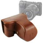 Full Body Camera PU Leather Case Bag with Strap for Sony NEX 7 / F3 (18-55mm Lens)(Brown) - 1