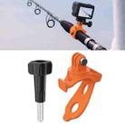 Sunnylife Action Camera Flexible Mount 360 Strap Wrap Band Mount Bike Tube Clip Holder (Orange) - 1