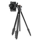 Fotopro DIGI-500 Camera Smartphone Tripod Holder with MH-8 Ballhead (Black) - 1