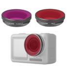 2 in 1 Sunnylife OA-FI180 Lens Red + Purple Diving Filter for DJI OSMO ACTION - 1