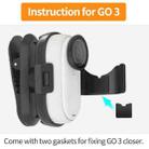For Insta360 GO3 / GO 3S Sunnylife 360 Degree Rotation Backpack Clip Action Camera Clamp Mount (Black) - 2