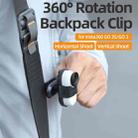 For Insta360 GO3 / GO 3S Sunnylife 360 Degree Rotation Backpack Clip Action Camera Clamp Mount (Black) - 3