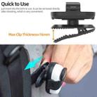 For Insta360 GO3 / GO 3S Sunnylife 360 Degree Rotation Backpack Clip Action Camera Clamp Mount (Black) - 4