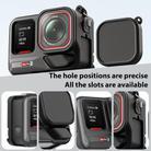 For Insta360 Ace Pro 2 Silicone Protective Case with Wrist Strap & Lens Cover (Black) - 3
