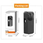 For Insta360 X4 Sunnylife Integrated Lens Screen Camera Cover Protector Screen Protective Case (Transparent Black) - 3