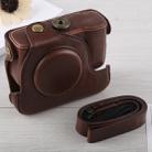 Full Body Camera PU Leather Case Bag with Strap for Canon G16 (Coffee) - 1